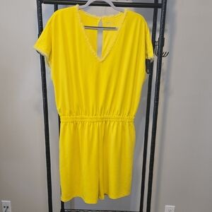 Cute Yellow Jumpsuit NWOT XL Ladies
